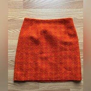 Cache Cotton and Wool Orange Mini Skirt Size 8 Vintage Y2K
